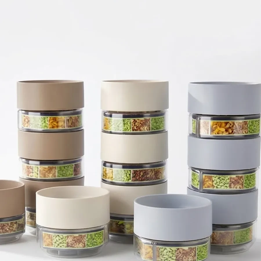 Stackable Food Storage Jars