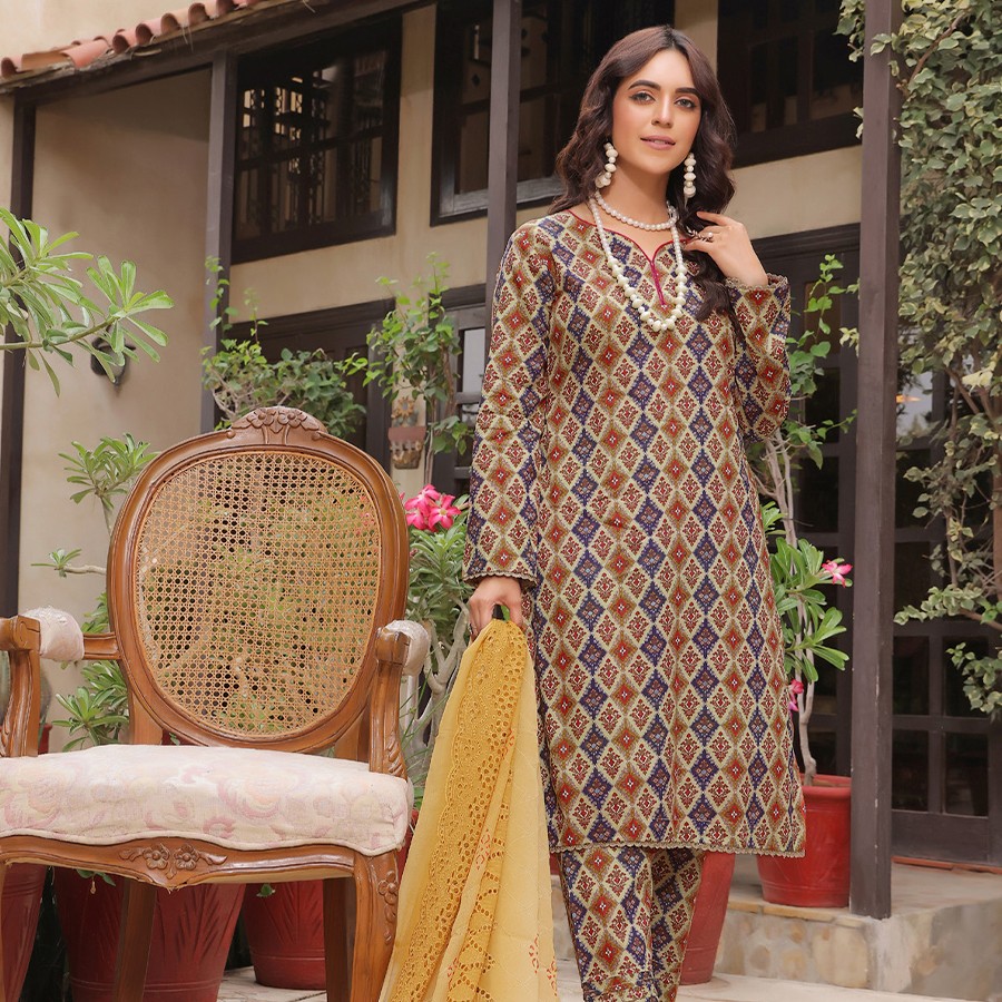 RUSBURY – New Digital Allover Printed Lawn Collection