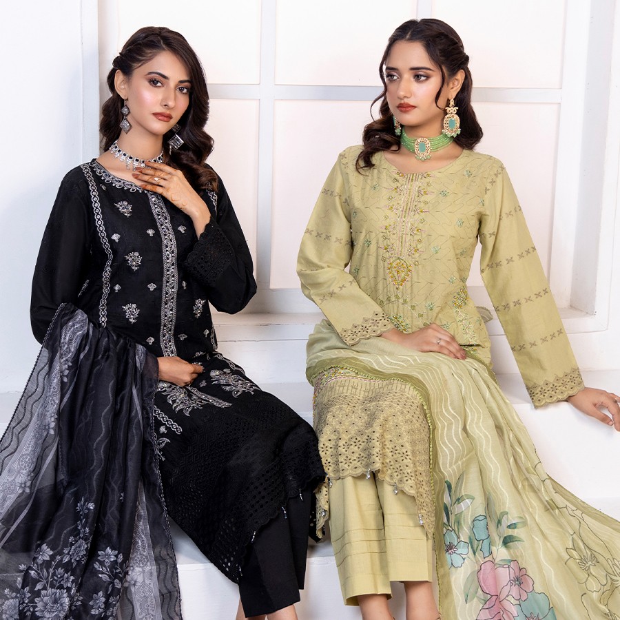 QALAMKAR – Exclusive Chikankari Embroidered Collection
